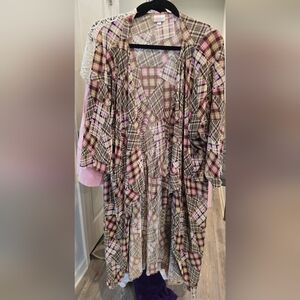 LuLaRie Plaid Women's Duster